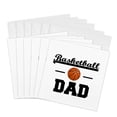 3drose, Basketball Dad with a Basketball. Black Letters on White ...