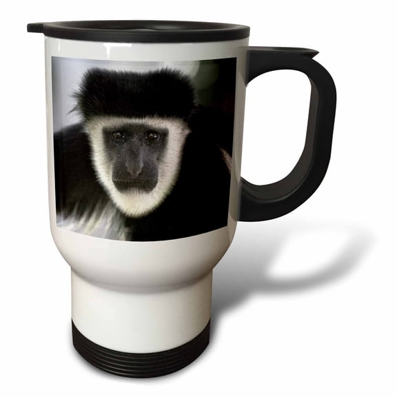 3drose, Black and White Colobus Monkey, Lake Nakuru Np, Kenya-af21 Aje0280 - Adam Jones, 14oz Stainless Steel Travel Mug