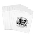 thumbnail image 1 of 3drose, Bloom with Wonder Surrounded by Flowers, 6 Greeting Cards with Envelopes, 1 of 7