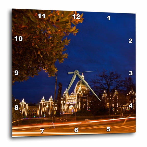 3drose, British Columbia, Victoria, Parliament Building-cn02 Sws0091 - Stuart Westmorland, 10x10 Wall Clock
