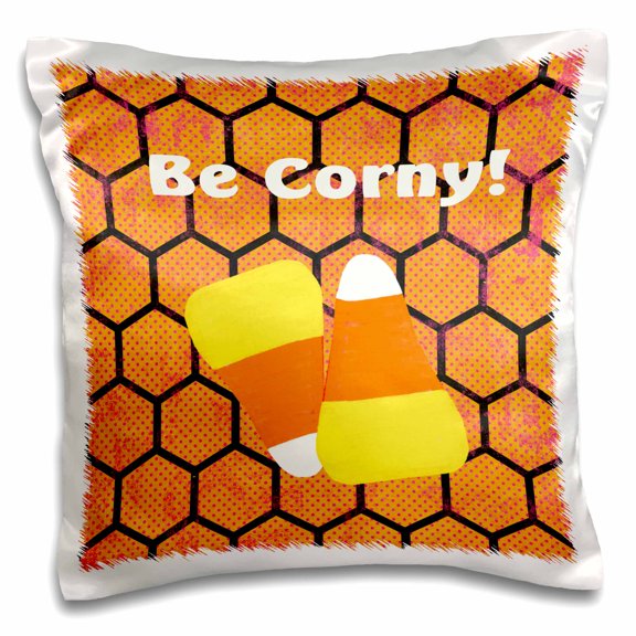 3drose, Candy Corn, Be Corny, 16x16 inch Pillow Case