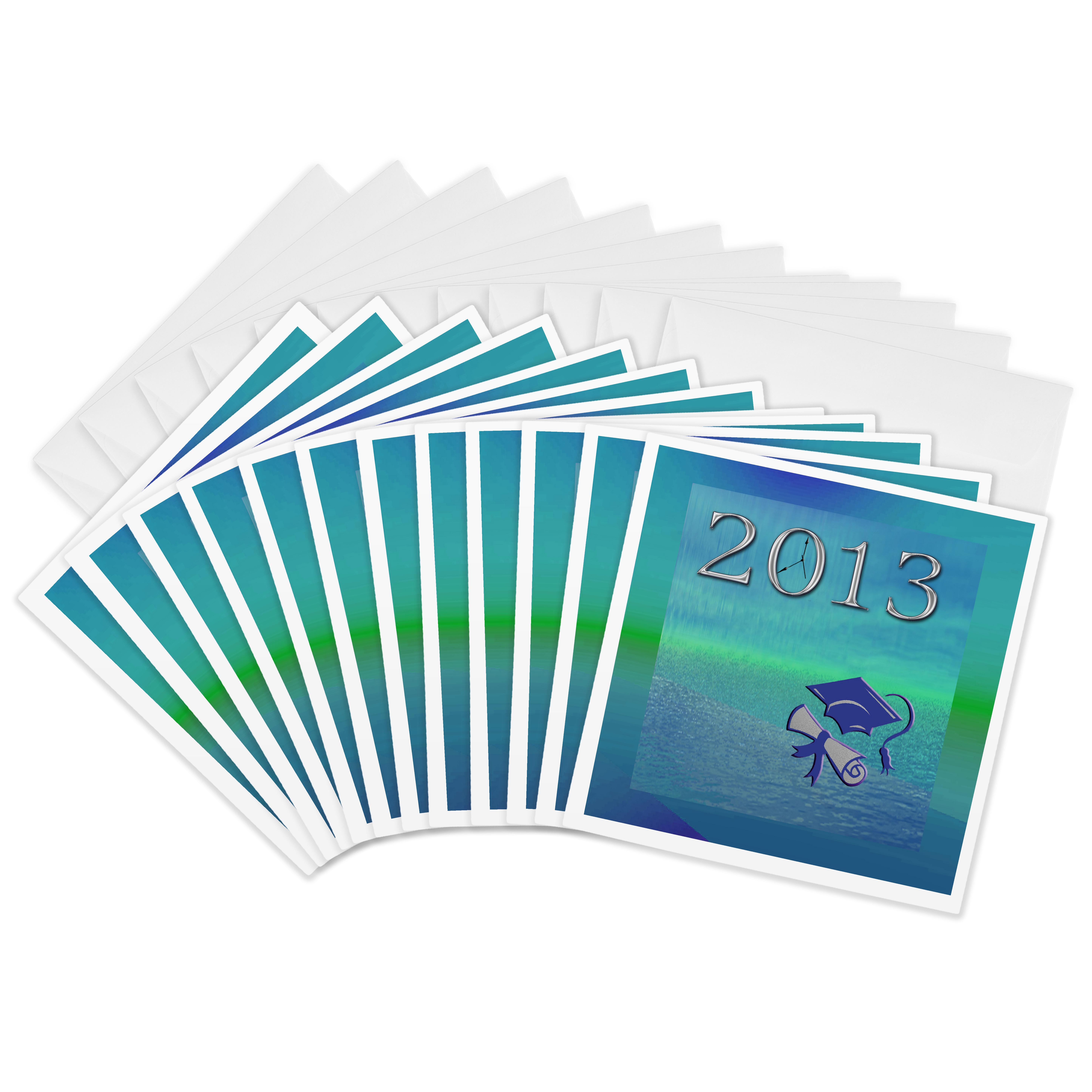 Drose Cap 3drose, Cap and Diploma with Ocean Background, 2013 with Clock Hands ...