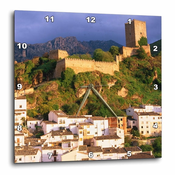 3drose, Cazorla, Andalusia, Spain, 10x10 Wall Clock