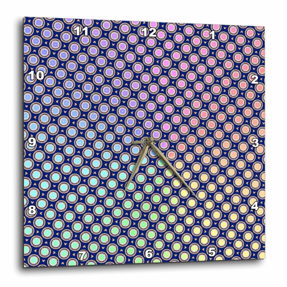 3drose, Color Changing Dots, 10x10 Wall Clock