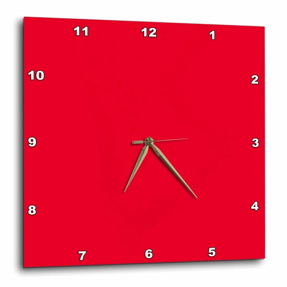 3drose, Color Spanish Red, 13x13 Wall Clock