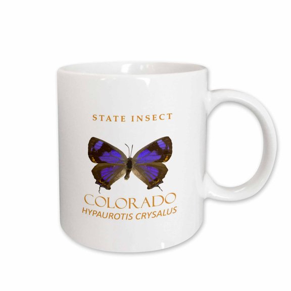 3drose, Colorado Territory Insect the Hairstreak Butterfly, 15oz Mug