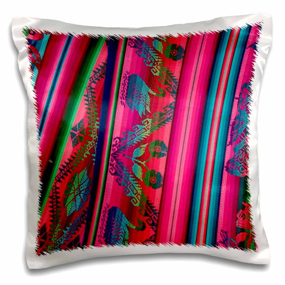 3drose, Colorful Cloth, Huaraz, Cordillera Blanca, Ancash, Peru., 16x16 inch Pillow Case