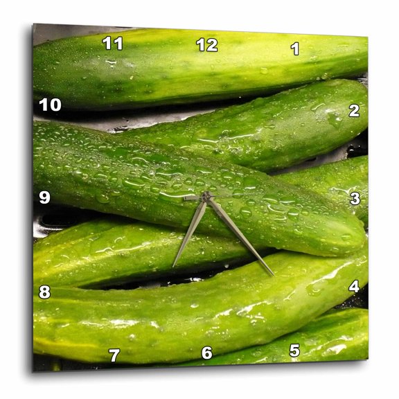 3drose, Cool as a Cucumber, 15x15 Wall Clock