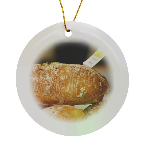 3drose, Cuisines, Bread, Le Brusc, Var, Cote Dazur, France - Eu09 Pka1324 - Per Karlsson, Circle Porcelain Ornament
