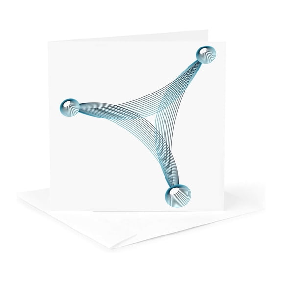 3drose, Custom Image1, 1 Greeting Card with Envelope