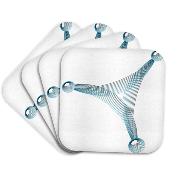 3drose, Custom Image1, Set of 4 Coasters - Cork