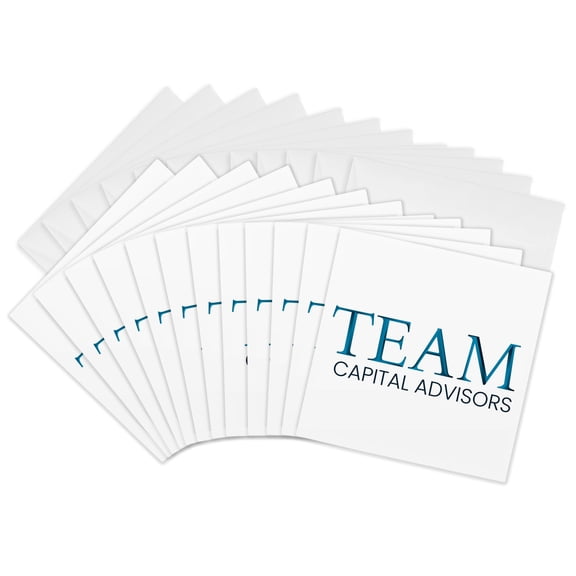 3drose, Custom Image2, 12 Greeting Cards with Envelopes