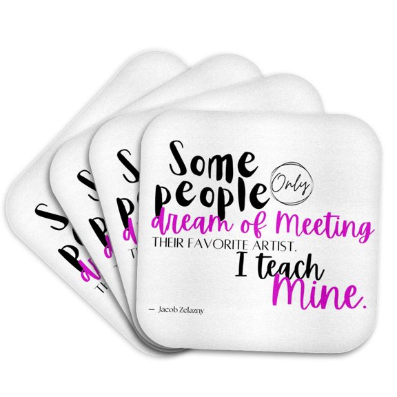 3drose, Custom, Set of 4 Coasters - Cork
