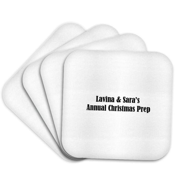 3drose, Custom, Set of 4 Coasters - Cork