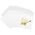 thumbnail image 1 of 3drose, Cute Easter Lamb Asleep in a Cart Illustration, 12 Greeting Cards with Envelopes, 1 of 7