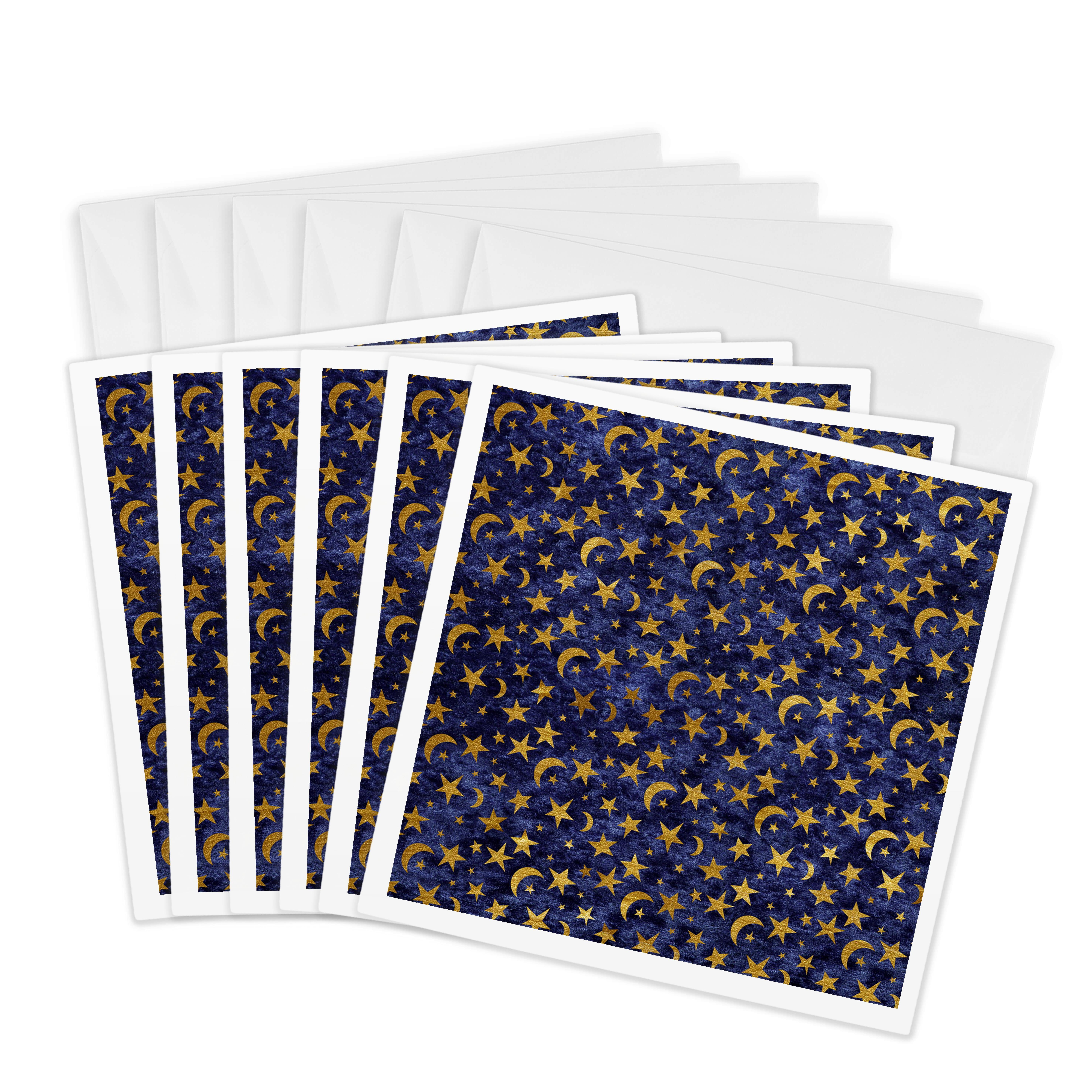 3drose, Cute Image of Velvet Blue and Image of Gold Stars and Moons ...