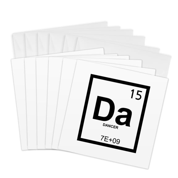 3drose, Dancer Element, 6 Greeting Cards with Envelopes