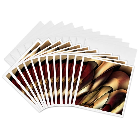 3drose, Digital Artwork Design, 12 Greeting Cards with Envelopes