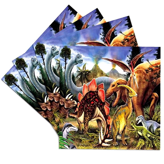 3drose, Dinosaurs, Set of 4 Ceramic Tile Coasters
