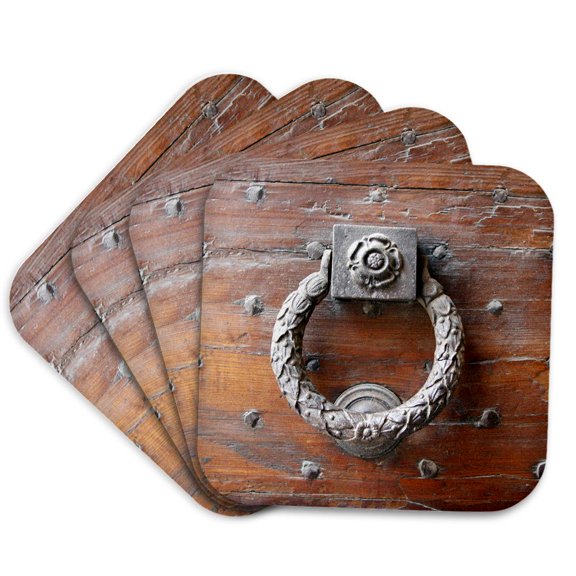 3drose, Door Handle, Italy - Eu16 Mme0149 - Michele Molinari, Set of 4 Coasters - Cork