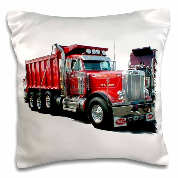 3drose, Dump Truck, 16x16 inch Pillow Case