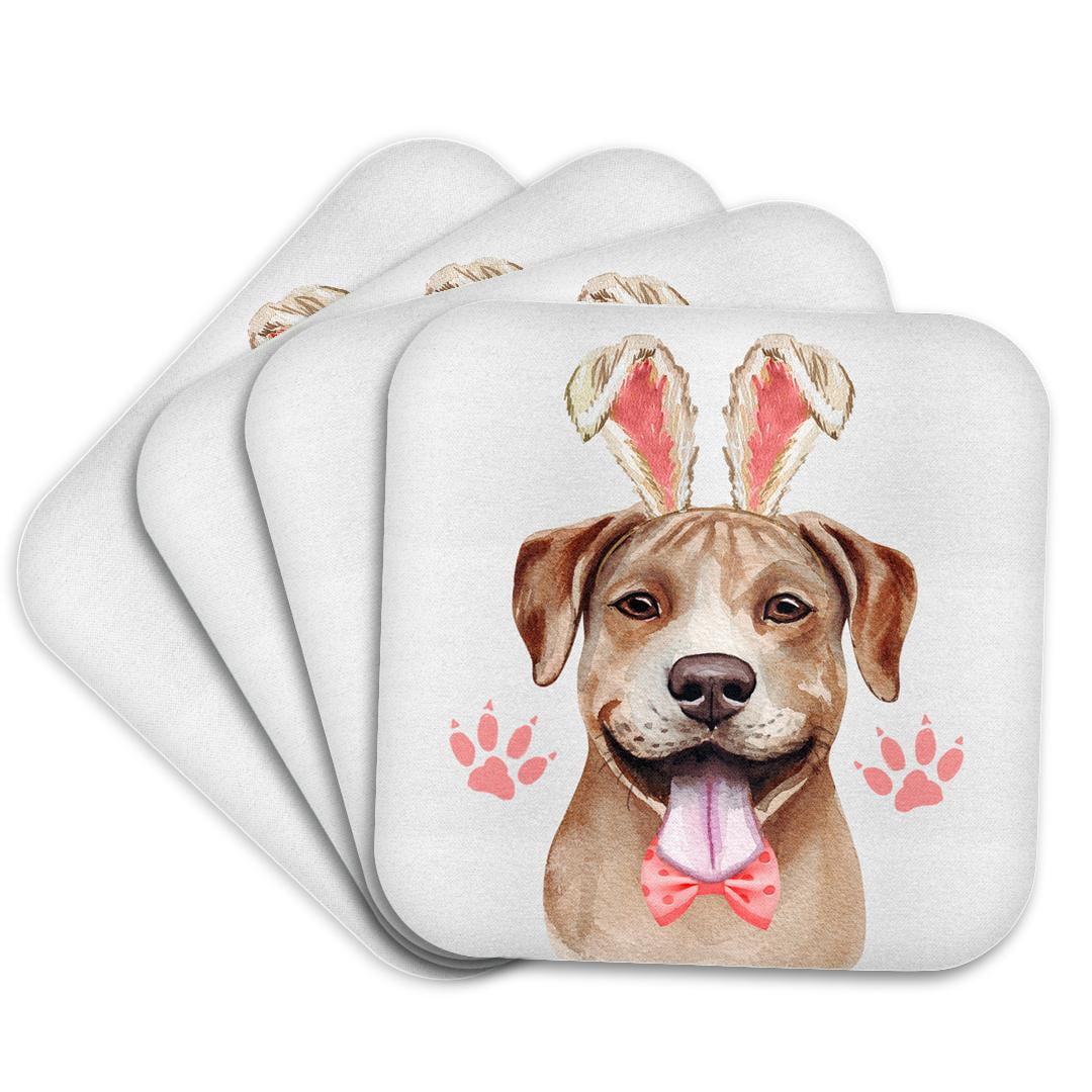 3drose, Easter Bunny Kisses Rhodesian Ridgeback Dog in Bunny Ears, Set ...