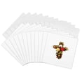 thumbnail image 1 of 3drose, Easter Christian Cross of Roses Cut Out, 12 Greeting Cards with Envelopes, 1 of 7