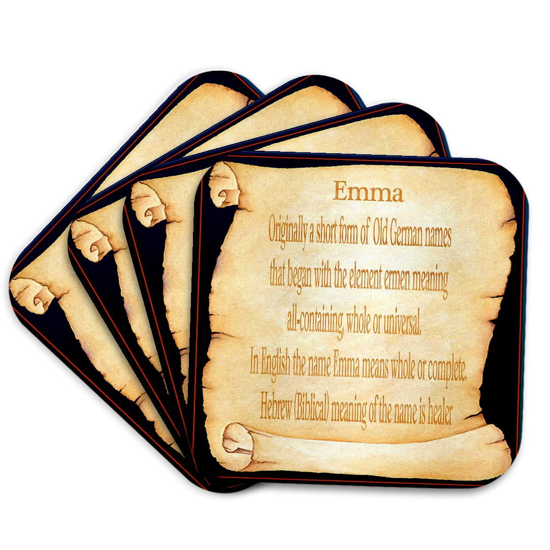 3dRose Emma the Meaning Coasters
