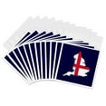 thumbnail image 1 of 3drose, England and St George Cross Flag Rugby and Soccer Emblem, 12 Greeting Cards with Envelopes, 1 of 7