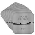 thumbnail image 1 of 3drose, Enjoy Life Birds on Wire, Set of 8 Coasters - Soft, 1 of 7