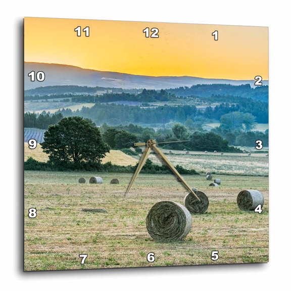 3drose, France, Provence. Lavender Field Near Sault., 15x15 Wall Clock