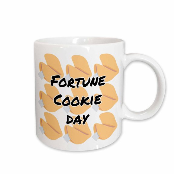 3drose, Fun Design for Fortune Cookie Celebration, 15oz Mug