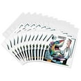 thumbnail image 1 of 3drose, Funny Cute Cool Shark at the Dentist Dental Beach Satire Abstract, 12 Greeting Cards with Envelopes, 1 of 7