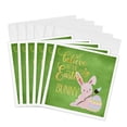 thumbnail image 1 of 3drose, Funny Cute Easter Bunny Illustration with Typography, 6 Greeting Cards with Envelopes, 1 of 7