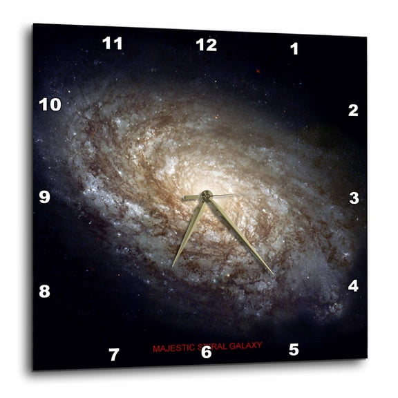 3drose, Galaxy and Nebula - Majestic Spiral Galaxy, 13x13 Wall Clock