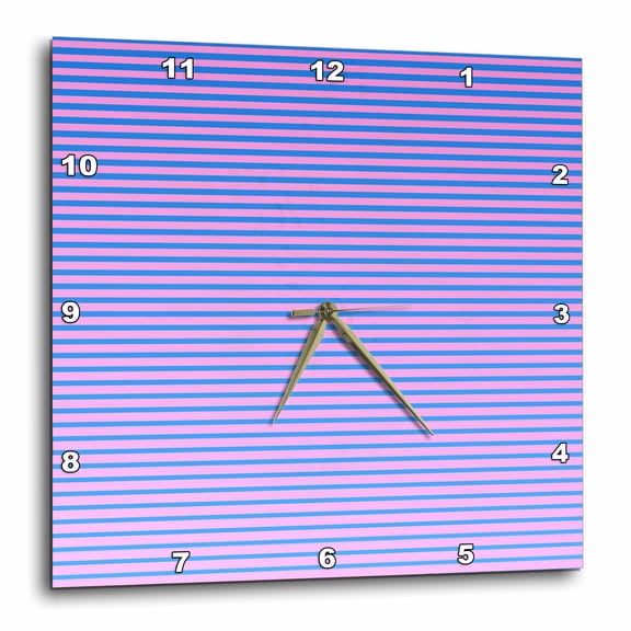 3drose, Geometric Abstract Line Pattern Background - Gradient Vector Design, 15x15 Wall Clock