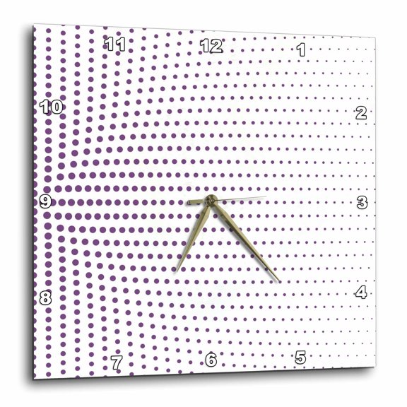 3drose, Geometrical Dot Pattern Background - Abstract Vector Design, 15x15 Wall Clock