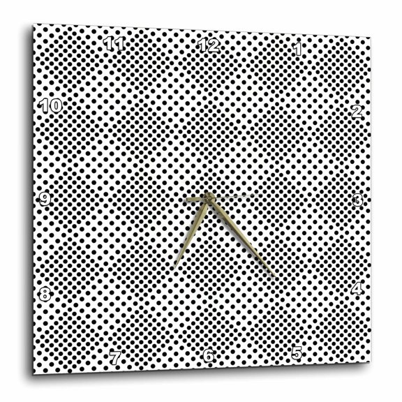 3drose, Geometrical Dot Pattern Background - Abstract Vector Graphic Design, 10x10 Wall Clock