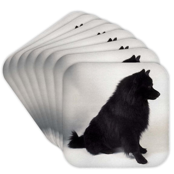3drose, German Spitz, Set of 8 Coasters - Soft