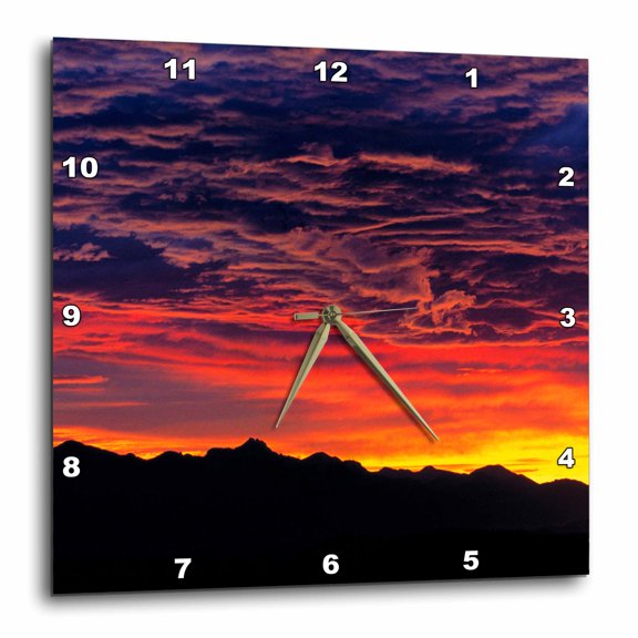 3drose, Germany, Bavaria, Bavarian Alps, Chiemsee, Sunset - Eu10 Rer0006 - Ric Ergenbright, 13x13 Wall Clock