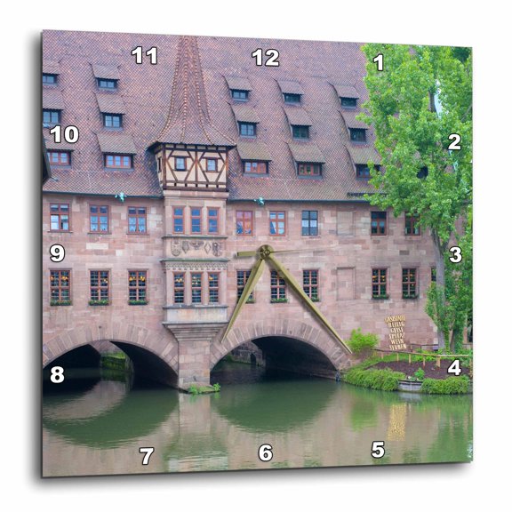 3drose, Germany, Bavaria, Nuremberg, Heleig-geist Spital - Eu10 Jen0319 - Jim Engelbrecht, 13x13 Wall Clock