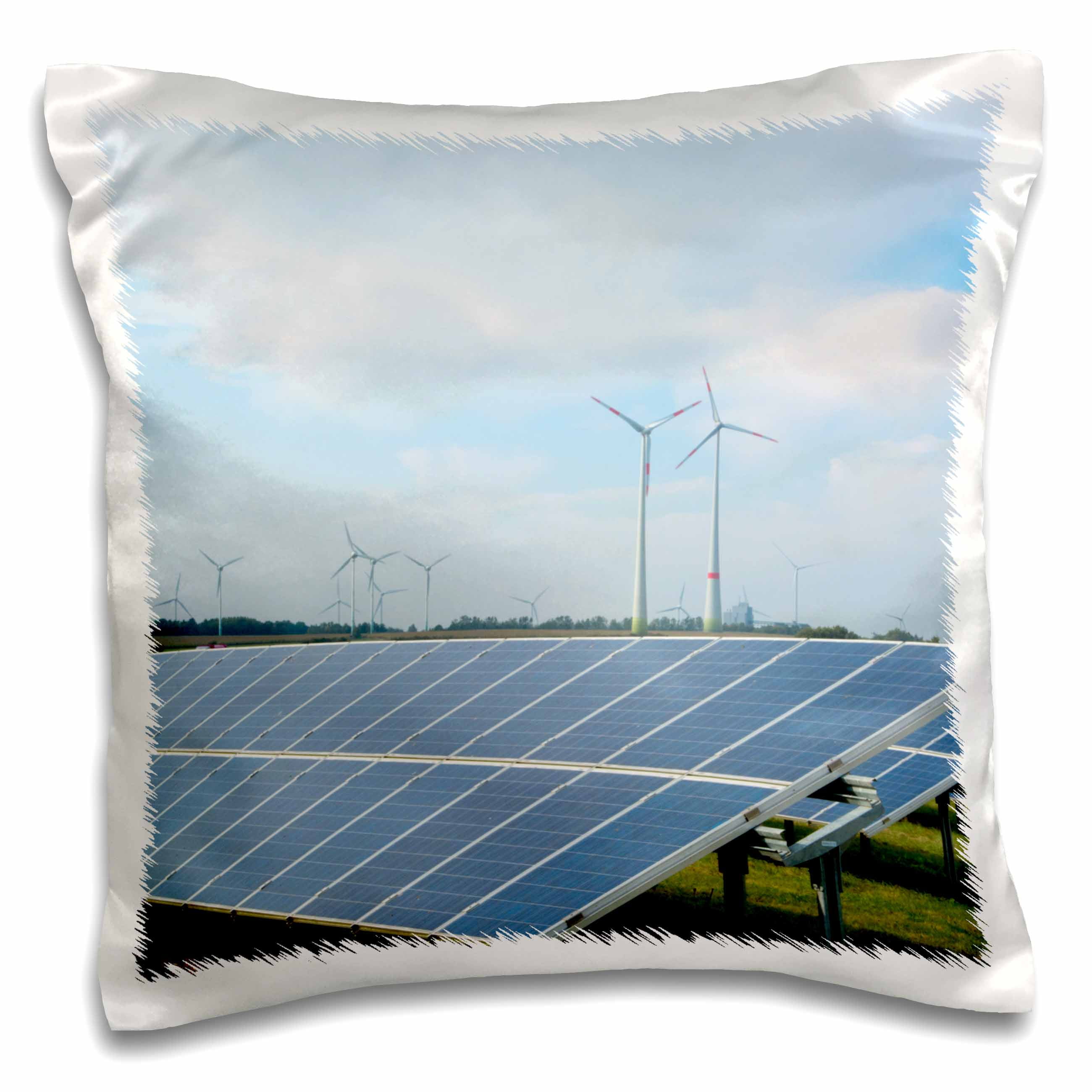 3drose, Germany Wind Energy Turbines and Solar Panels in Field, Hamburg ...