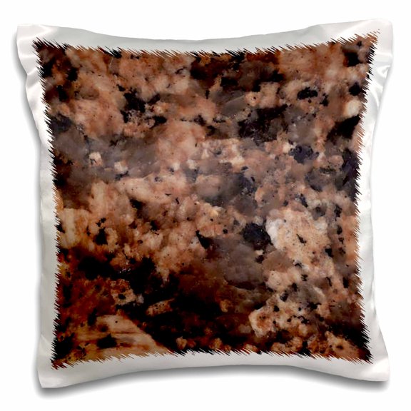 3drose, Giallo Fiorito Granite Print, 16x16 inch Pillow Case