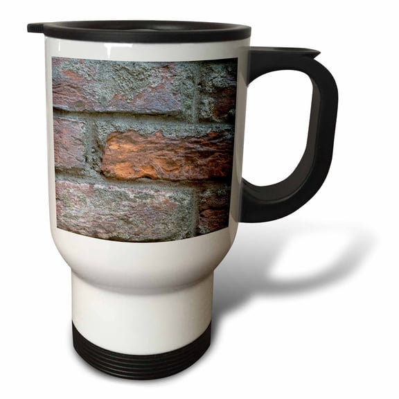 3drose, Grunge Old Brick Wall. a Stone Texture, Pattern or Background, 14oz Stainless Steel Travel Mug