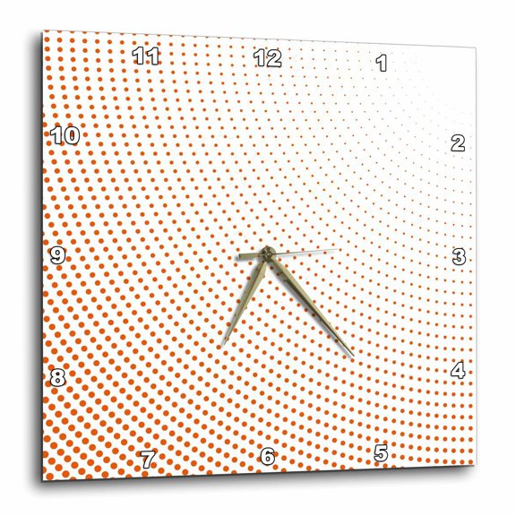 3drose, Halftone Circle Pattern Background - Abstract Vector Graphic, 15x15 Wall Clock