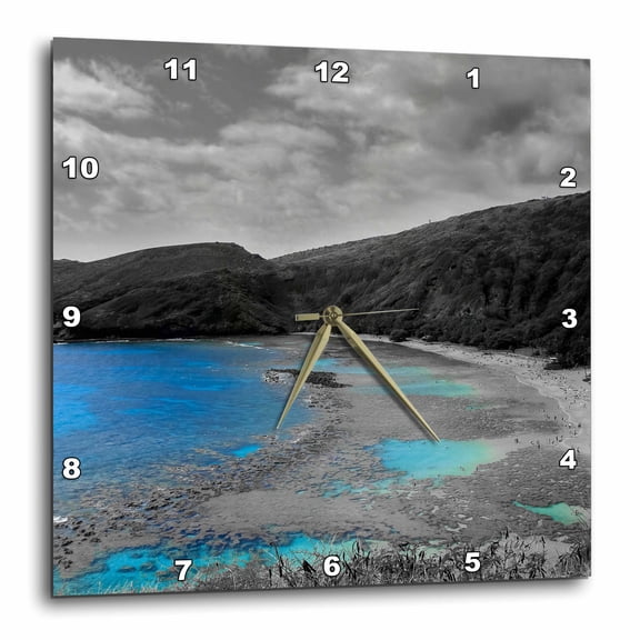 3drose, Hanauma Bay, Oahu, Hawaii, 10x10 Wall Clock