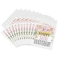 thumbnail image 1 of 3drose, Happy 30th Anniversary Pretty Pink and Beige Floral, 12 Greeting Cards with Envelopes, 1 of 7
