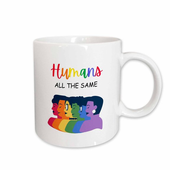 3drose, Happy Pride Month Equality Graphic, 11oz Mug