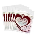 thumbnail image 1 of 3drose, Happy Valentines Day Red Heart, 6 Greeting Cards with Envelopes, 1 of 7