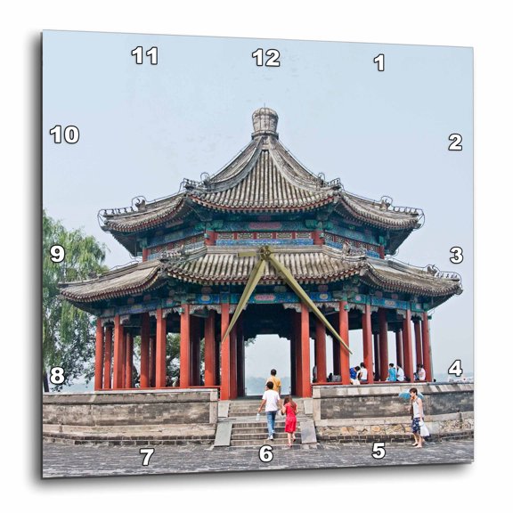 3drose, Heralding Spring Pavilion, 13x13 Wall Clock